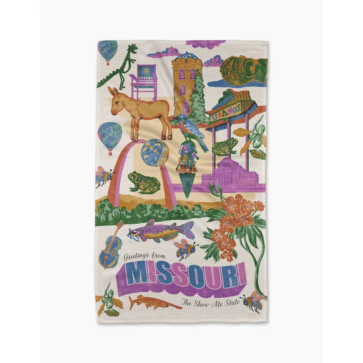 Kitchen Towel - Greetings from Missouri - Geometry