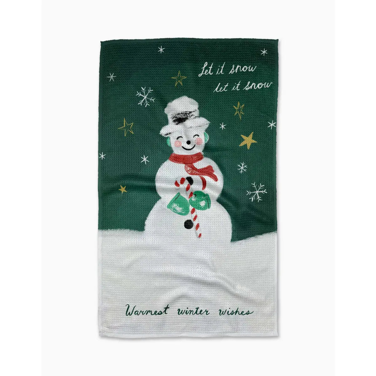 Kitchen Towel - Vintage Snowman - Geometry