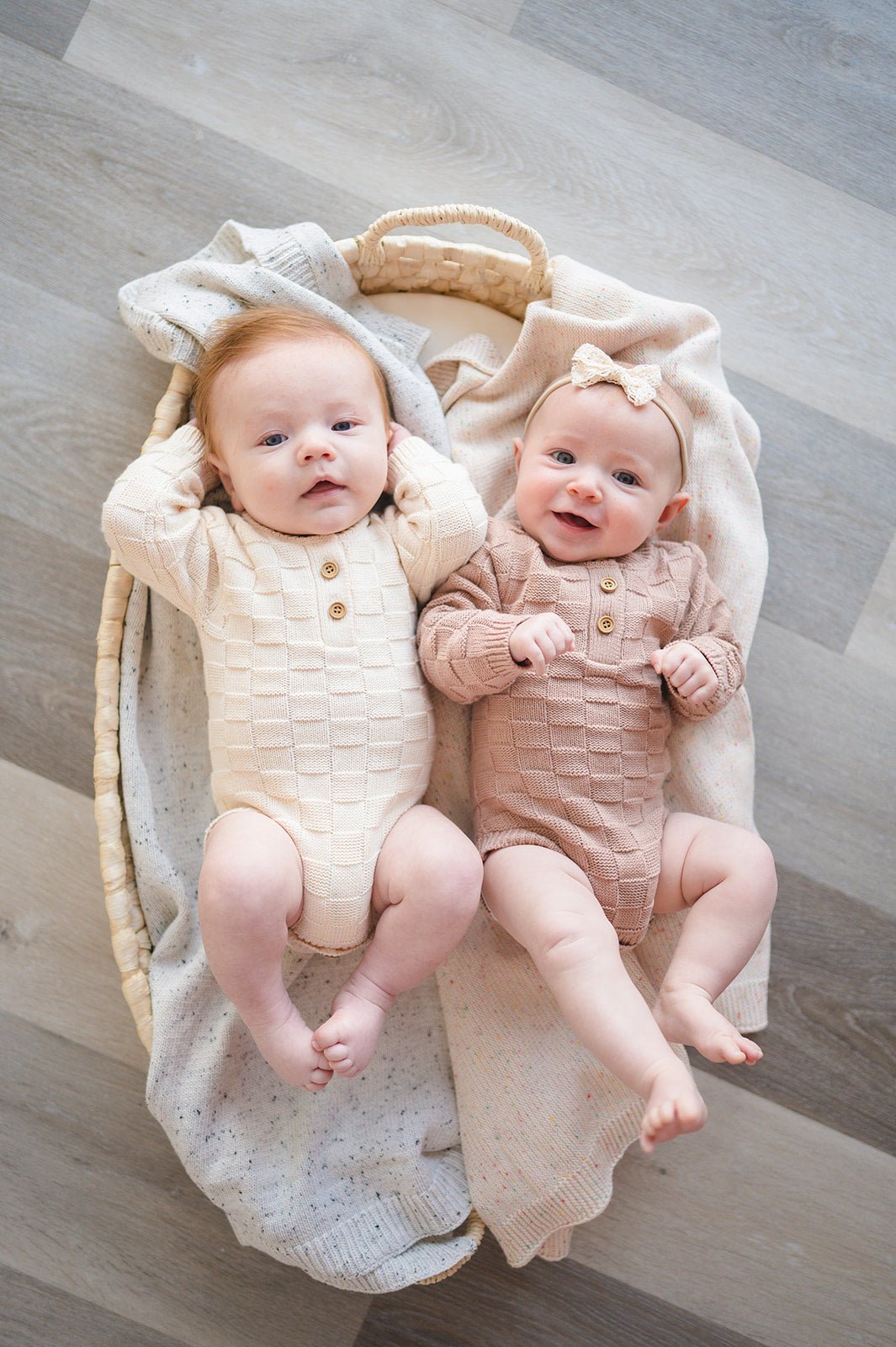 Knitted Baby Blanket - Rainbow Sprinkle - Harp Angel Boutique