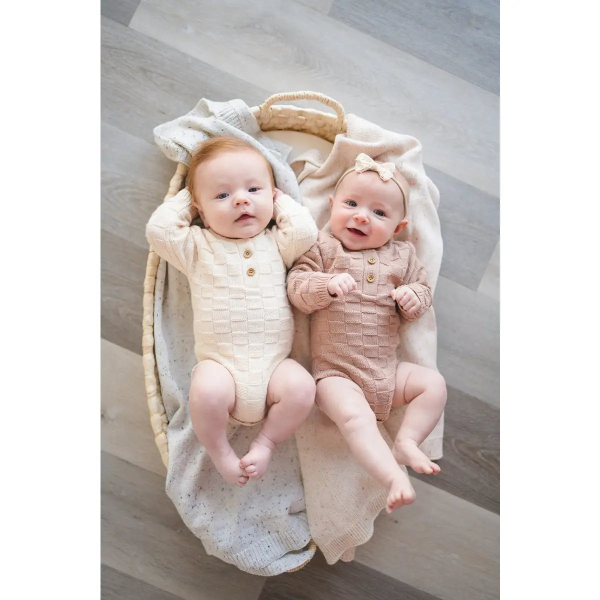 Knitted Baby Blanket - Rainbow Sprinkle - Harp Angel Boutique