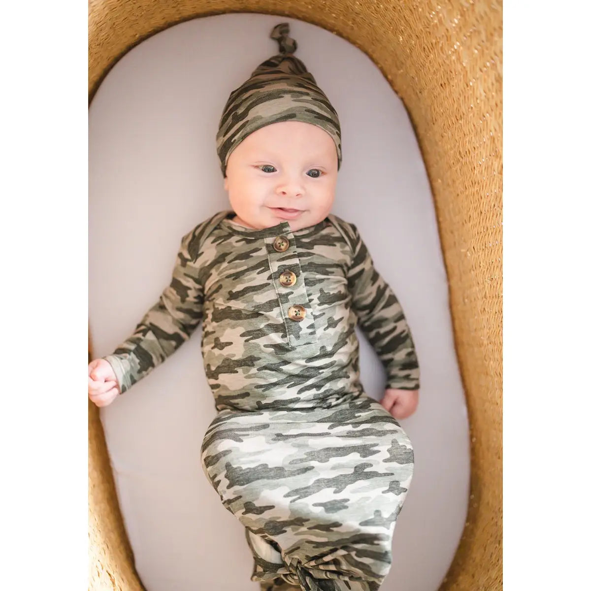 Knot Hat - Camo - Harp Angel Boutique