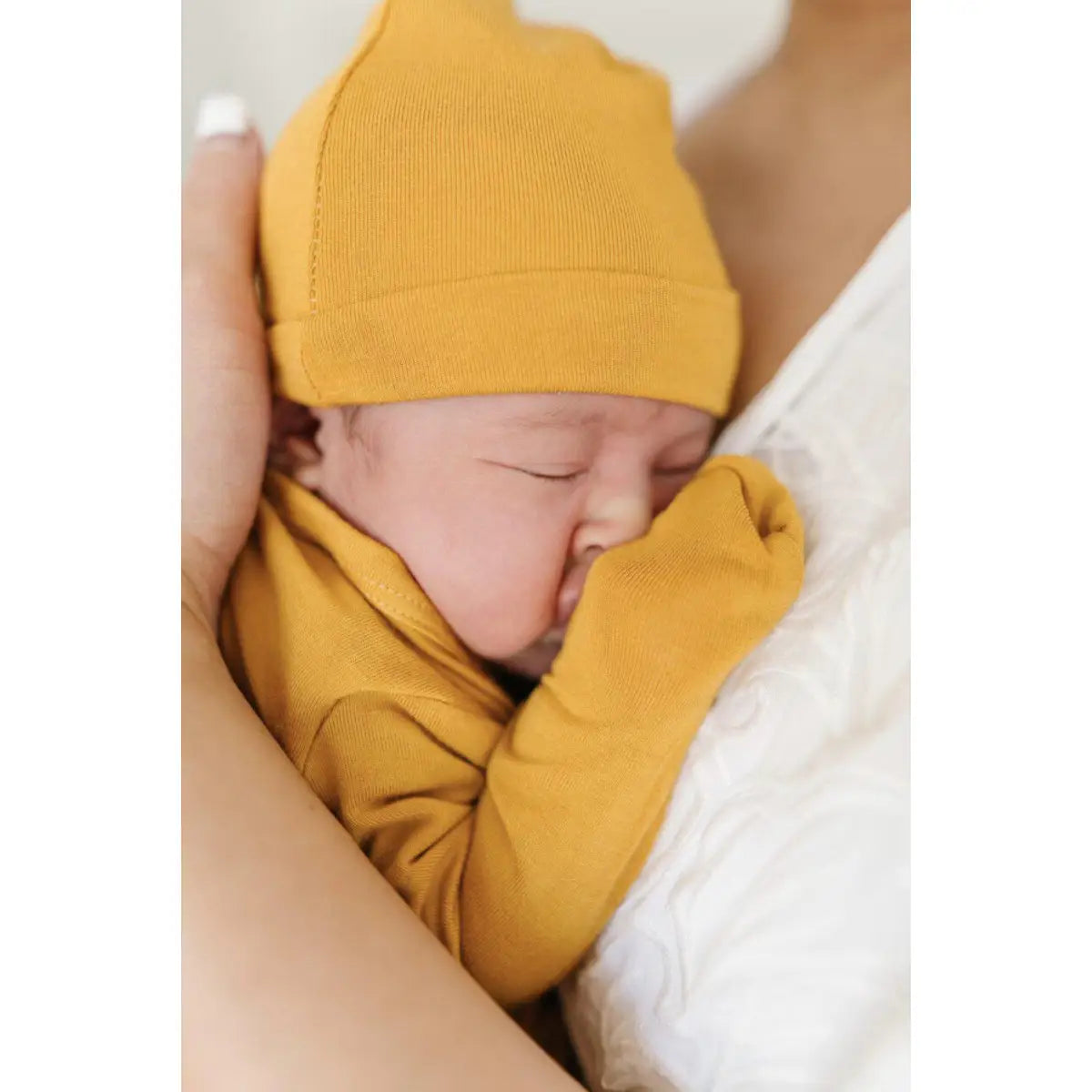 Knot Hat - Mustard - Harp Angel Boutique