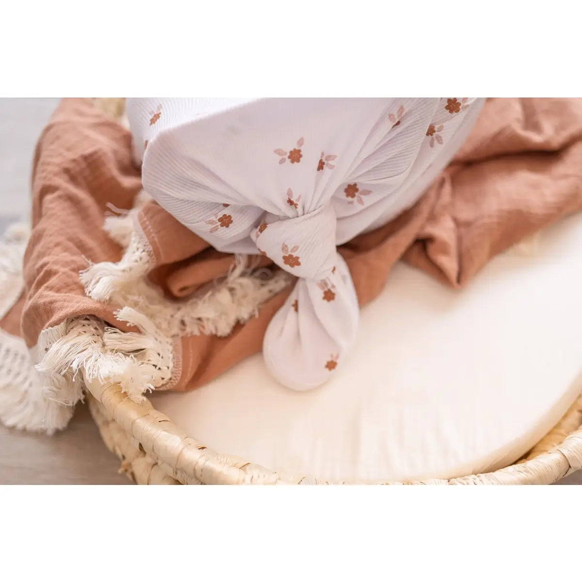 Knotted Baby Gown - Fleur - Harp Angel Boutique