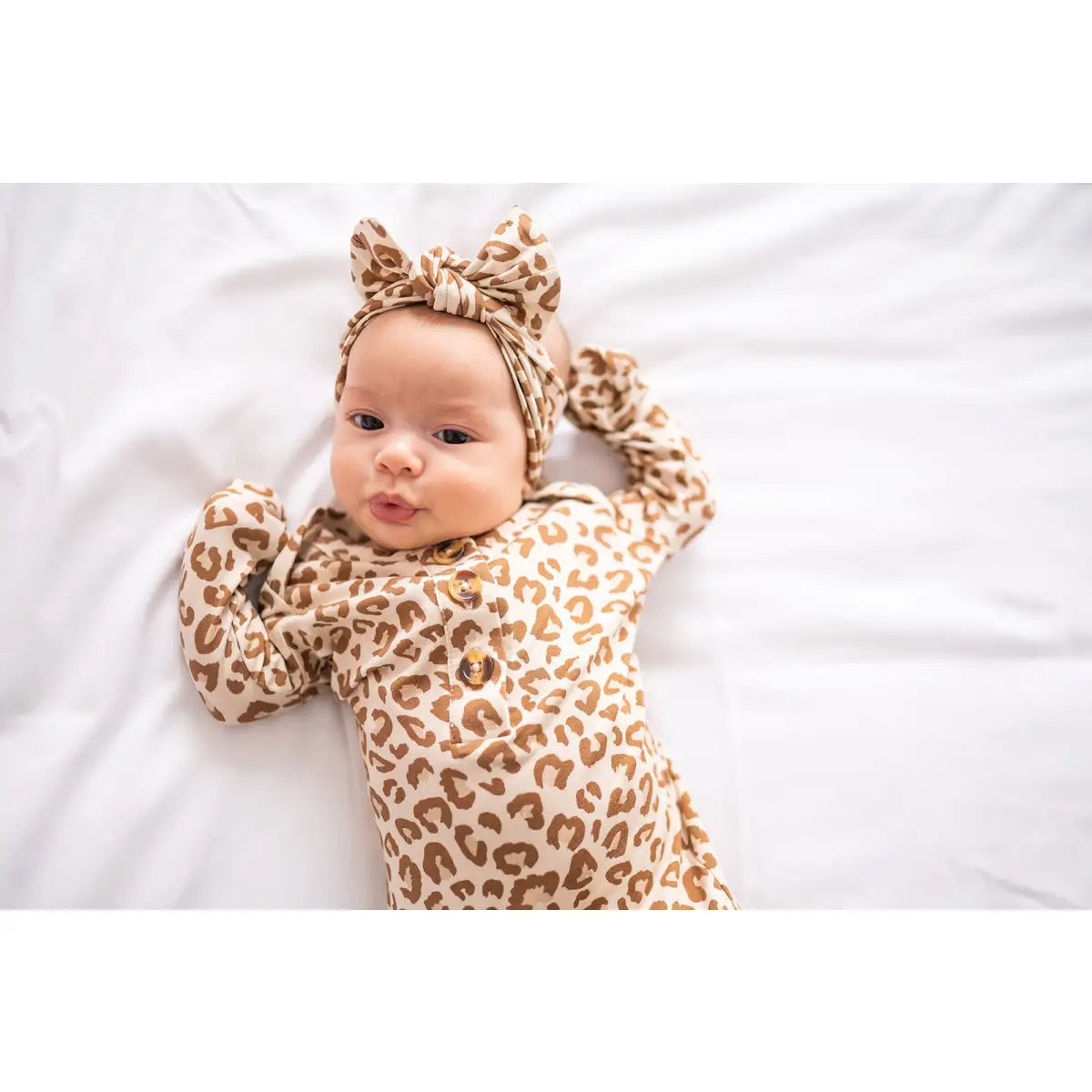 Knotted Headband - Leopard - Harp Angel Boutique
