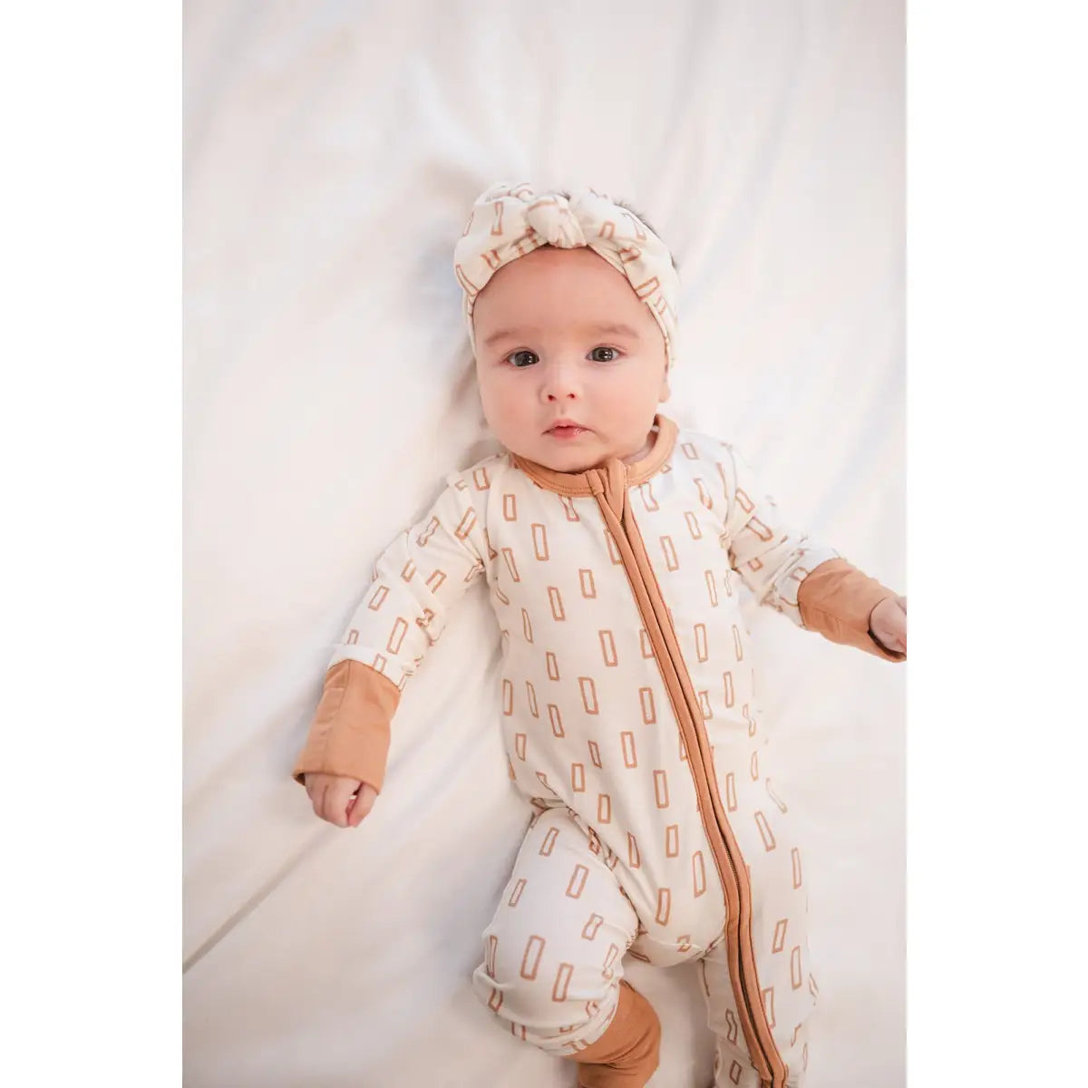 Knotted Headband - Neutral Rectangle - Harp Angel Boutique