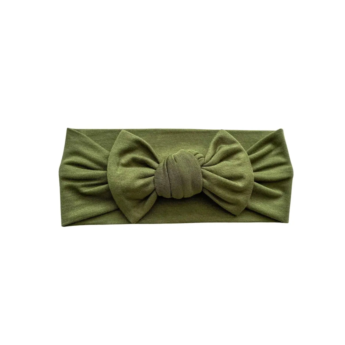 Knotted Headband - Olive Green - Harp Angel Boutique