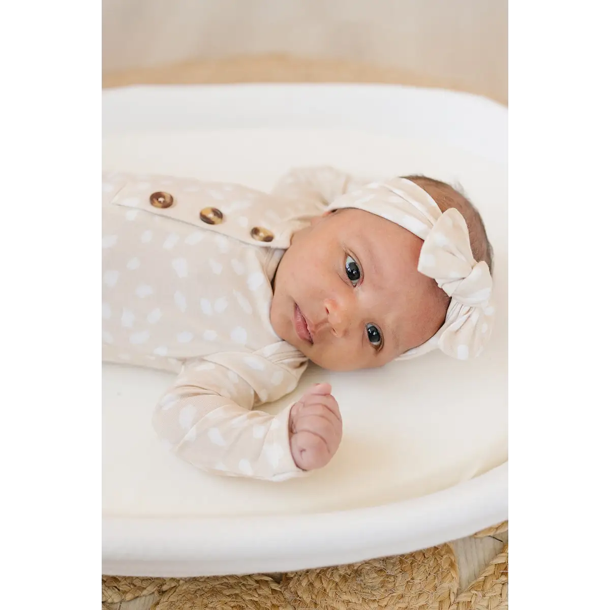 Knotted Headband - Sand Spotted - Harp Angel Boutique