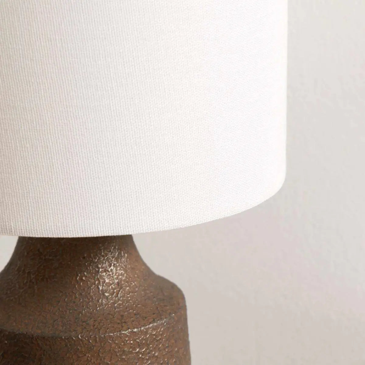 Kumlu Ribbed Ceramic Bronze Table Lamp - 18’’H x 8’’W x 8’’D - Boutique Rugs