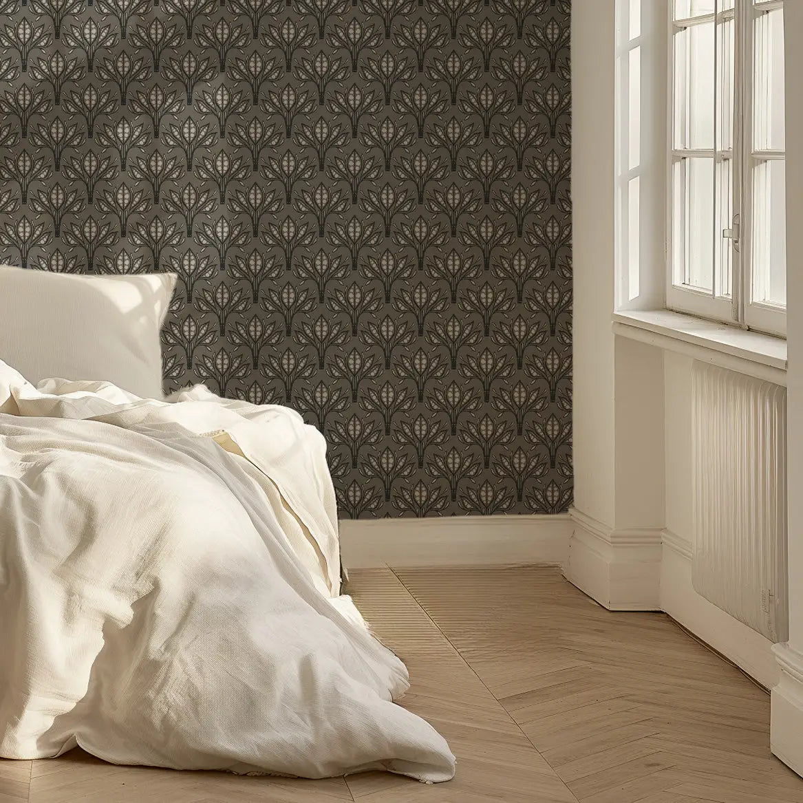 Leilani Wallpaper - Lotus Fans - by Erin Silliman Designs - Loomwell Home Goods