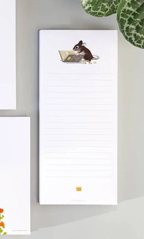 Notepad or List Pad - Mouse and Book - Felix Doolittle