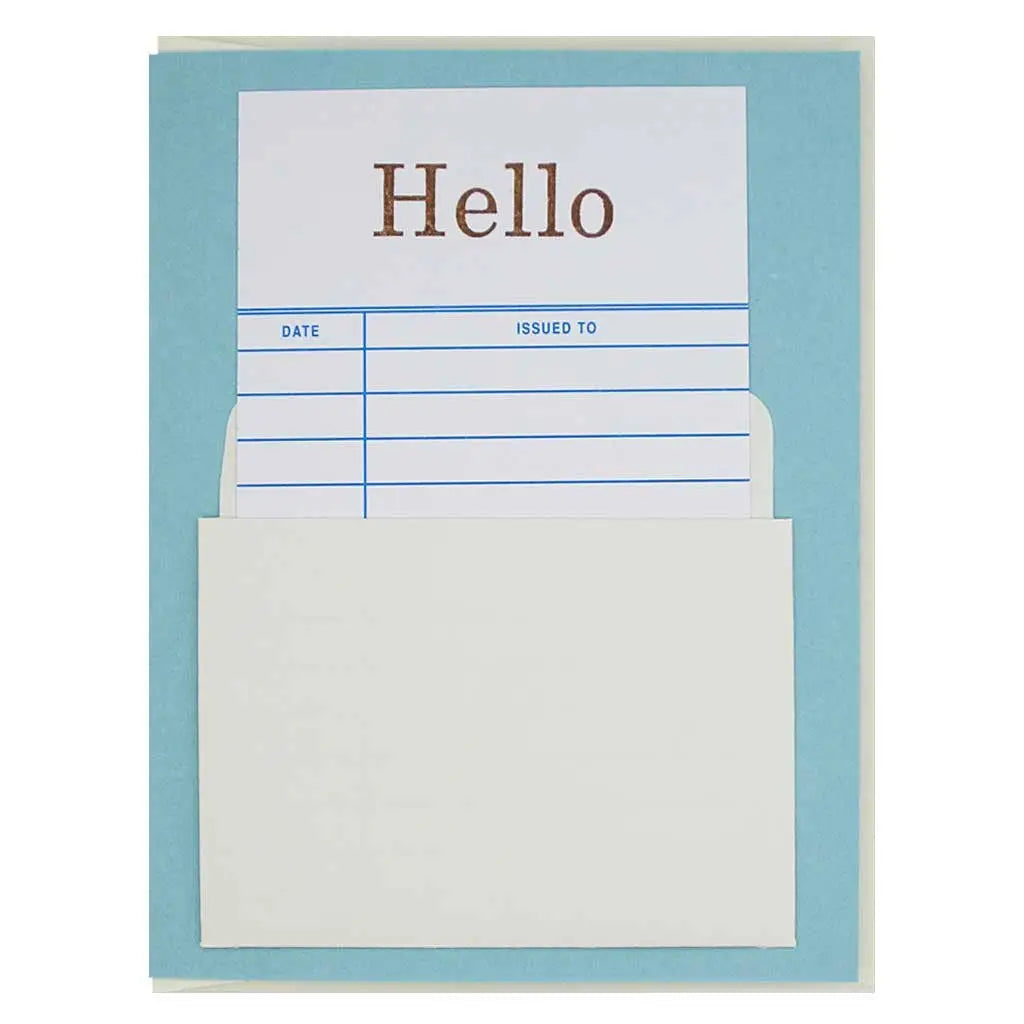 Library Hello Greeting Card - The Regional Assembly of Text