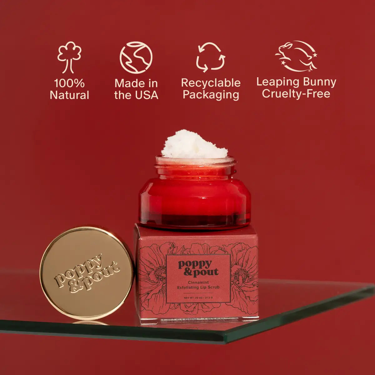Lip Scrub - Cinnamint - Poppy & Pout
