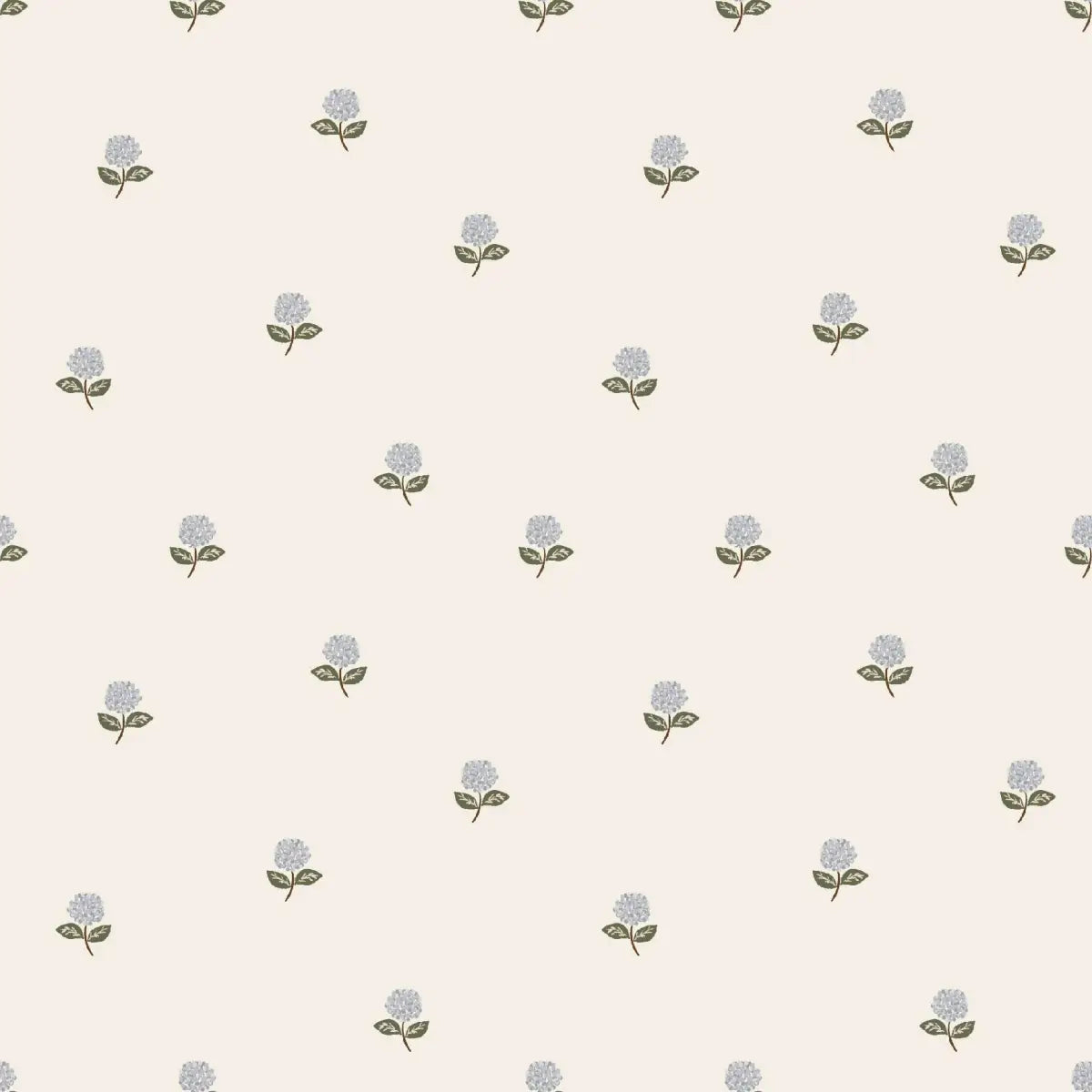 Liz Wallpaper - Hydrangea Flowers - Loomwell Home Goods