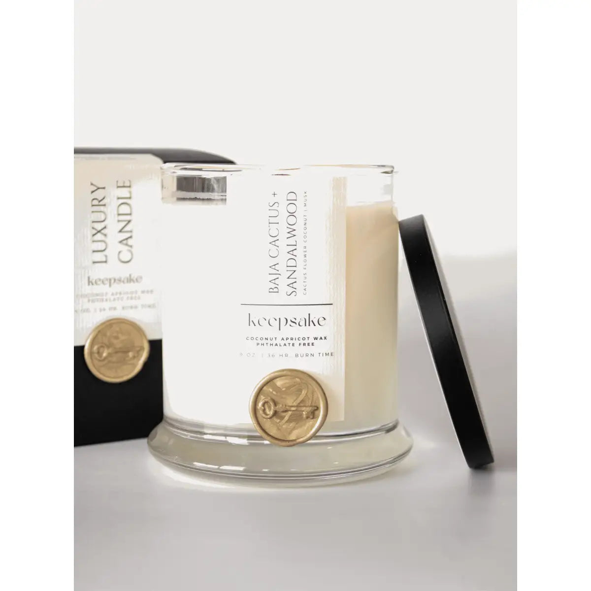 Luxury Candle - Baja Cactus + Sandalwood - Keepsake Candle | Curated