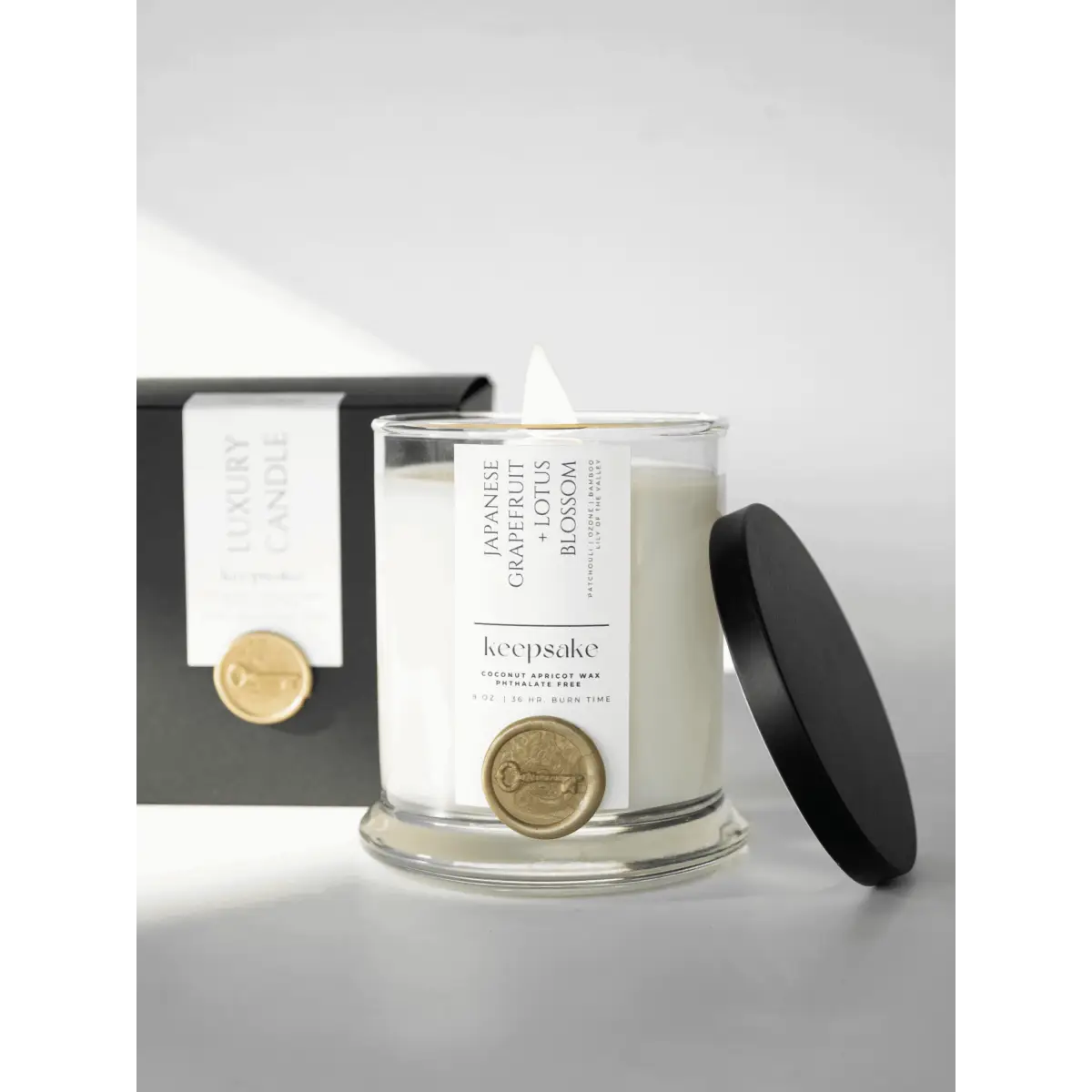 Luxury Candle - Japanese Grapefruit + Lotus Blossom - Keepsake Candle | Curated