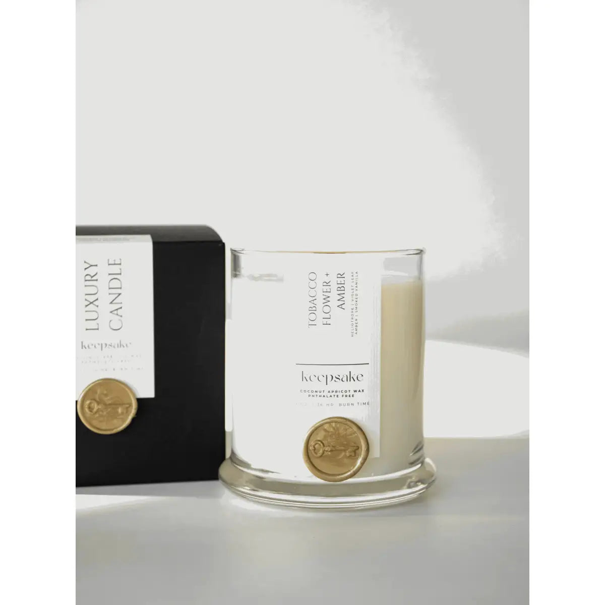Luxury Candle - Tobacco Flower + Amber - Keepsake Candle | Curated