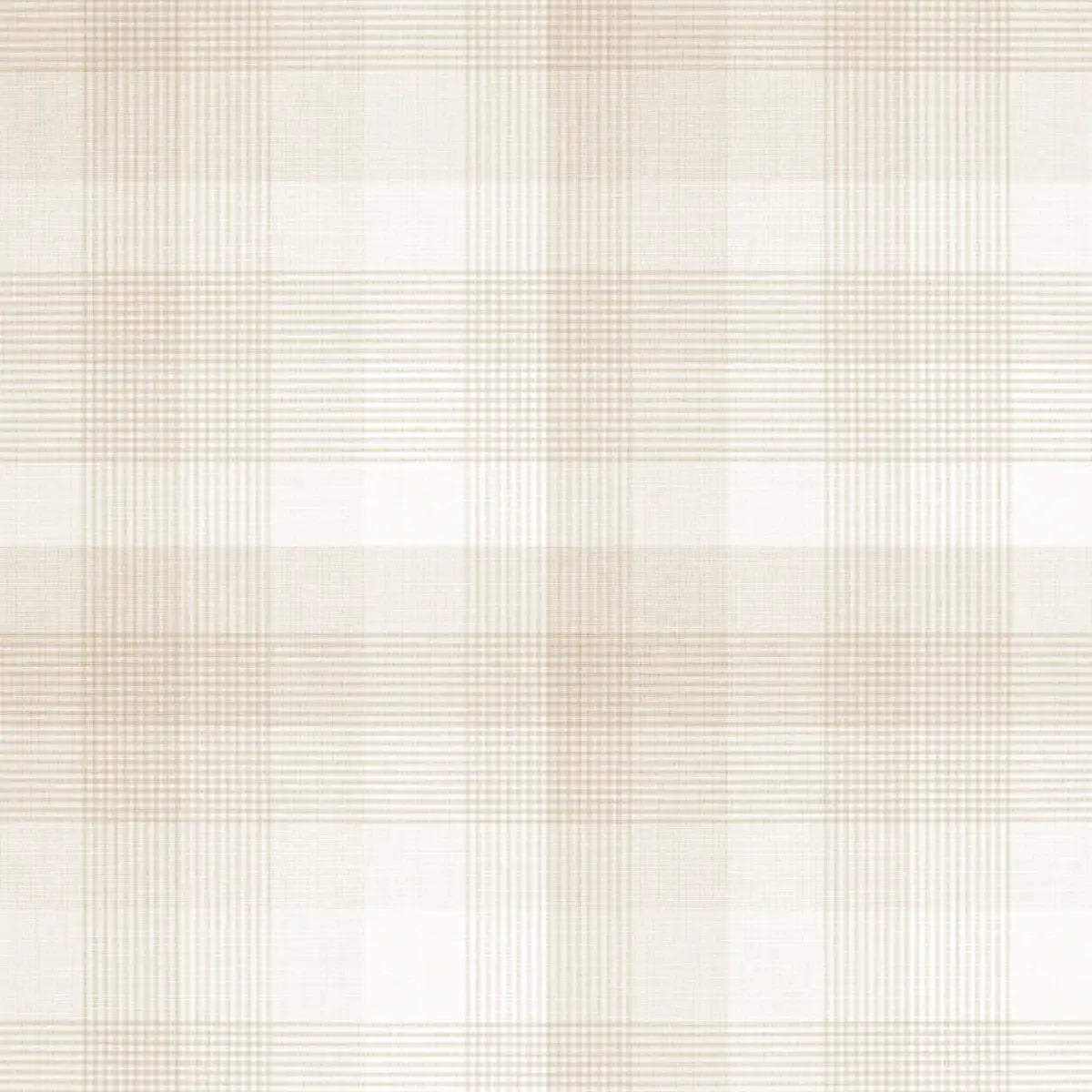 Mack Wallpaper - Subtle Plaid - by Aynsley Ovard x Bloomery Decor - Sample 1 foot by 1 foot / Sand - Loomwell Home Goods