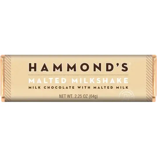 Malted Milkshake - Milk Chocolate Candy Bar - Hammond’s Candies
