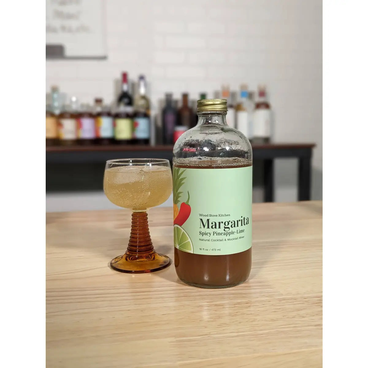 Margarita Cocktail Mixer - Spicy Pineapple Lime - Wood Stove Kitchen