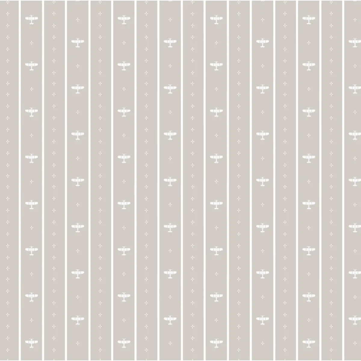 Maverick Wallpaper - Airplane Pinstripe for Kids - by Lauren Blair Hersey - Loomwell Home Goods