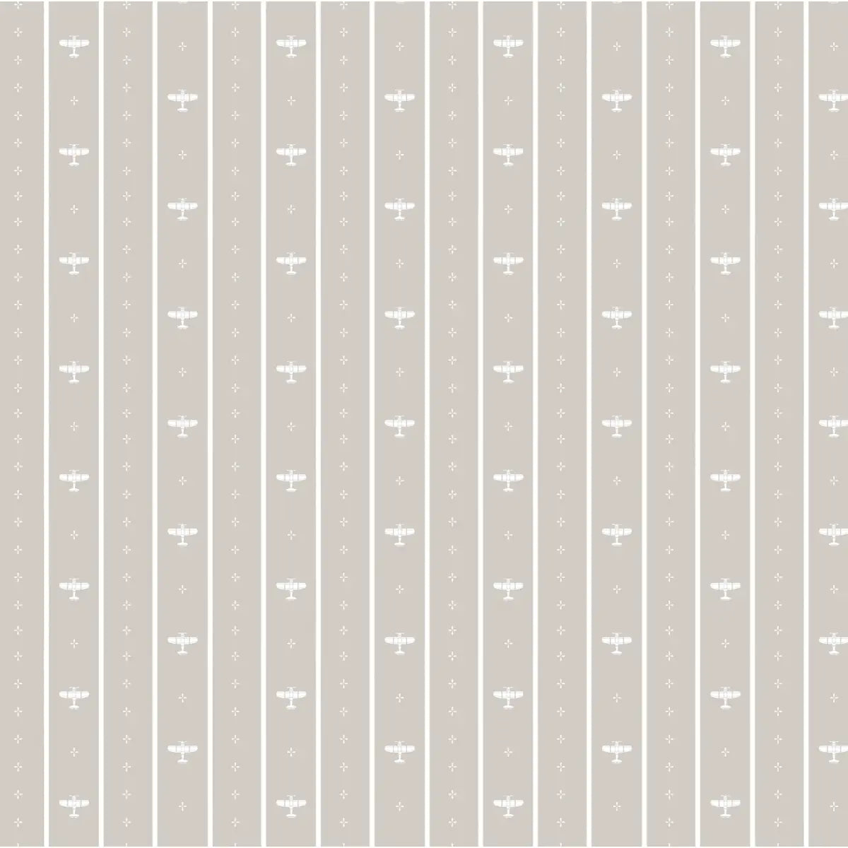 Maverick Wallpaper - Airplane Pinstripe for Kids - by Lauren Blair Hersey - Loomwell Home Goods