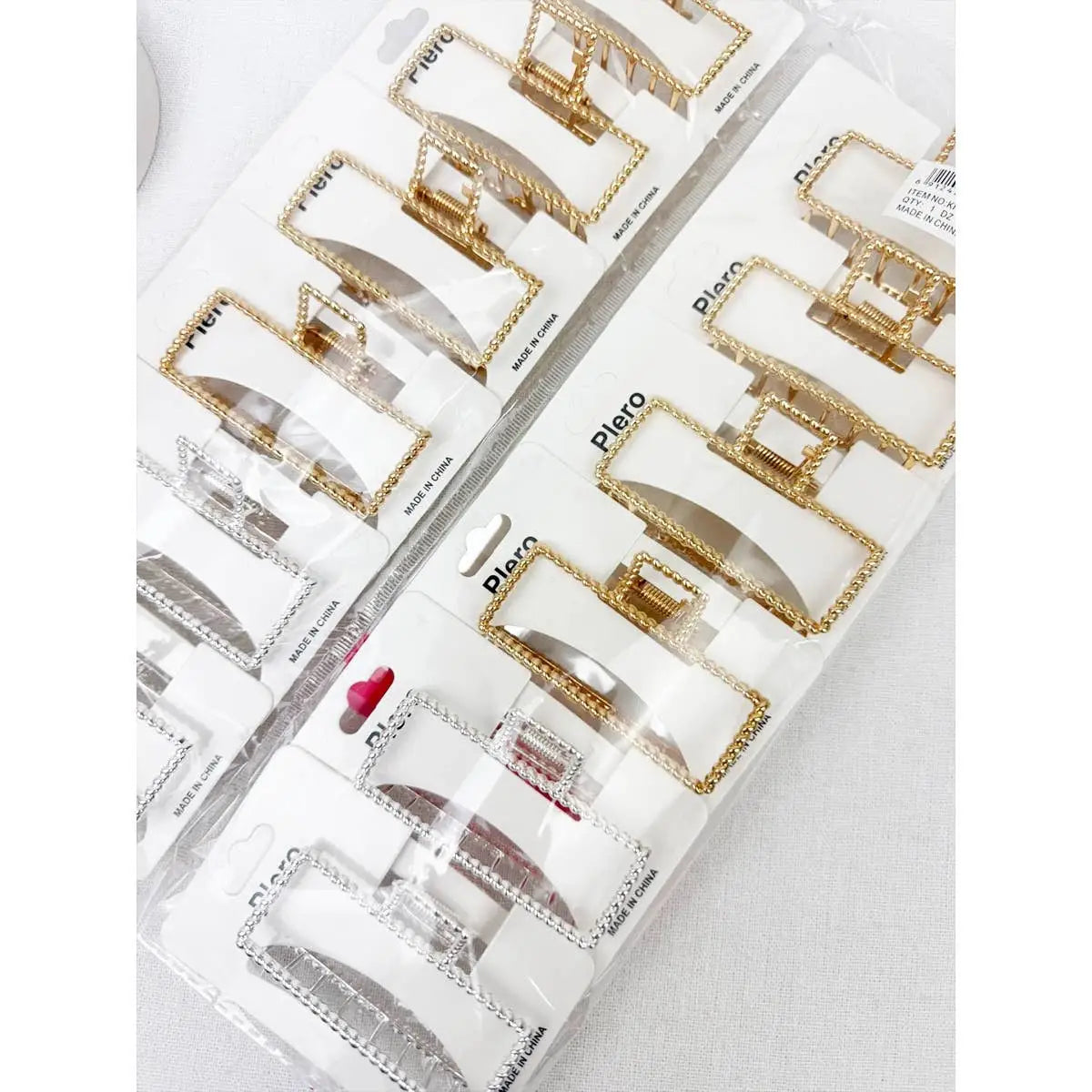 Metal Rectangle Hair Claw Clip - Love and Repeat