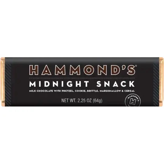 Midnight Snack - Milk Chocolate Candy Bar - Hammond’s Candies