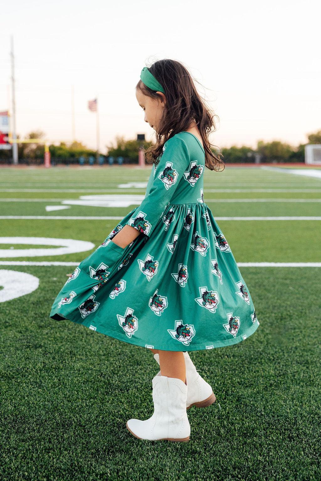 Southlake Carroll Dragons Pocket Twirl Dress - Mila & Rose ®