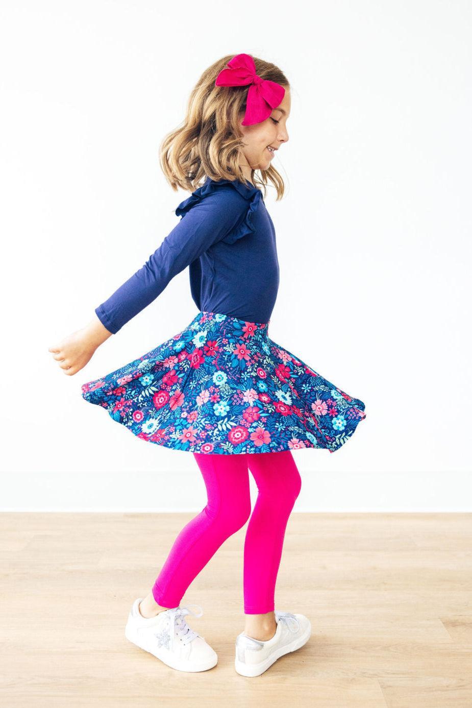 Sweet Gardenia Twirl Skirt and Leggings