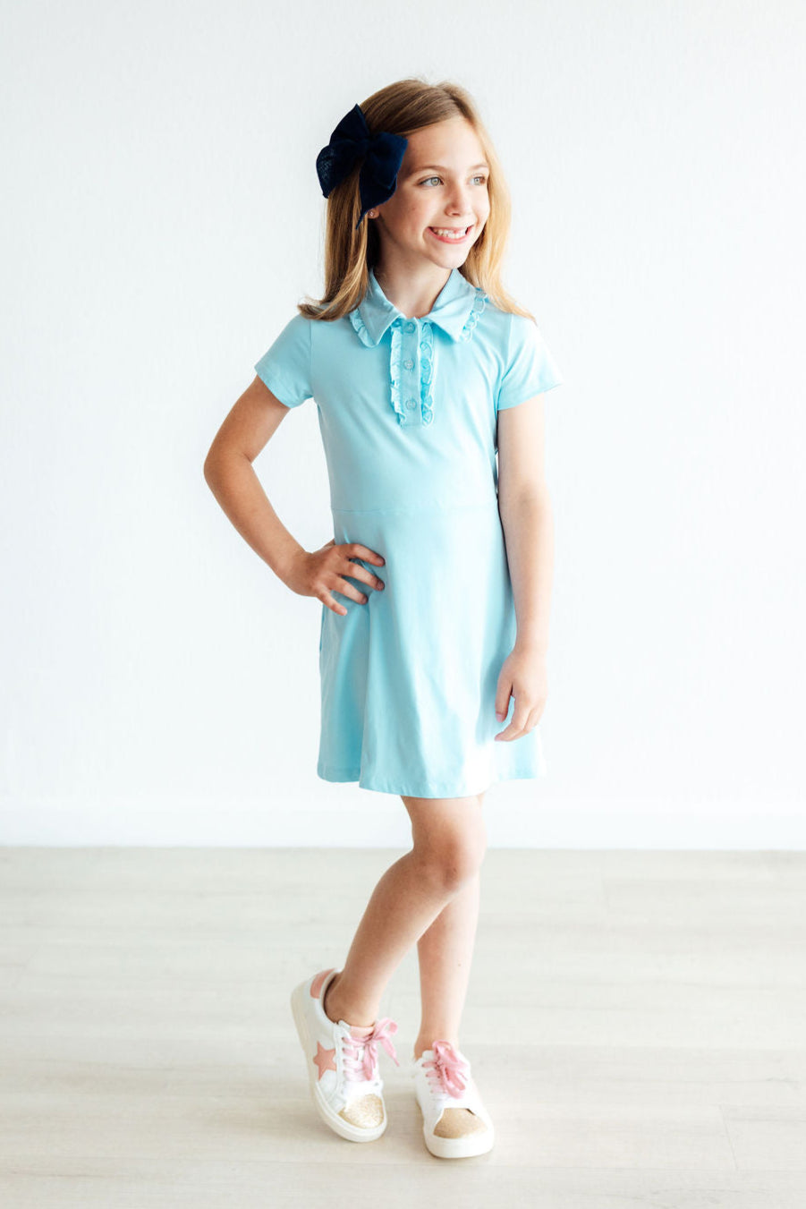 Bluebird Light Blue Polo Dress - Mila & Rose ®