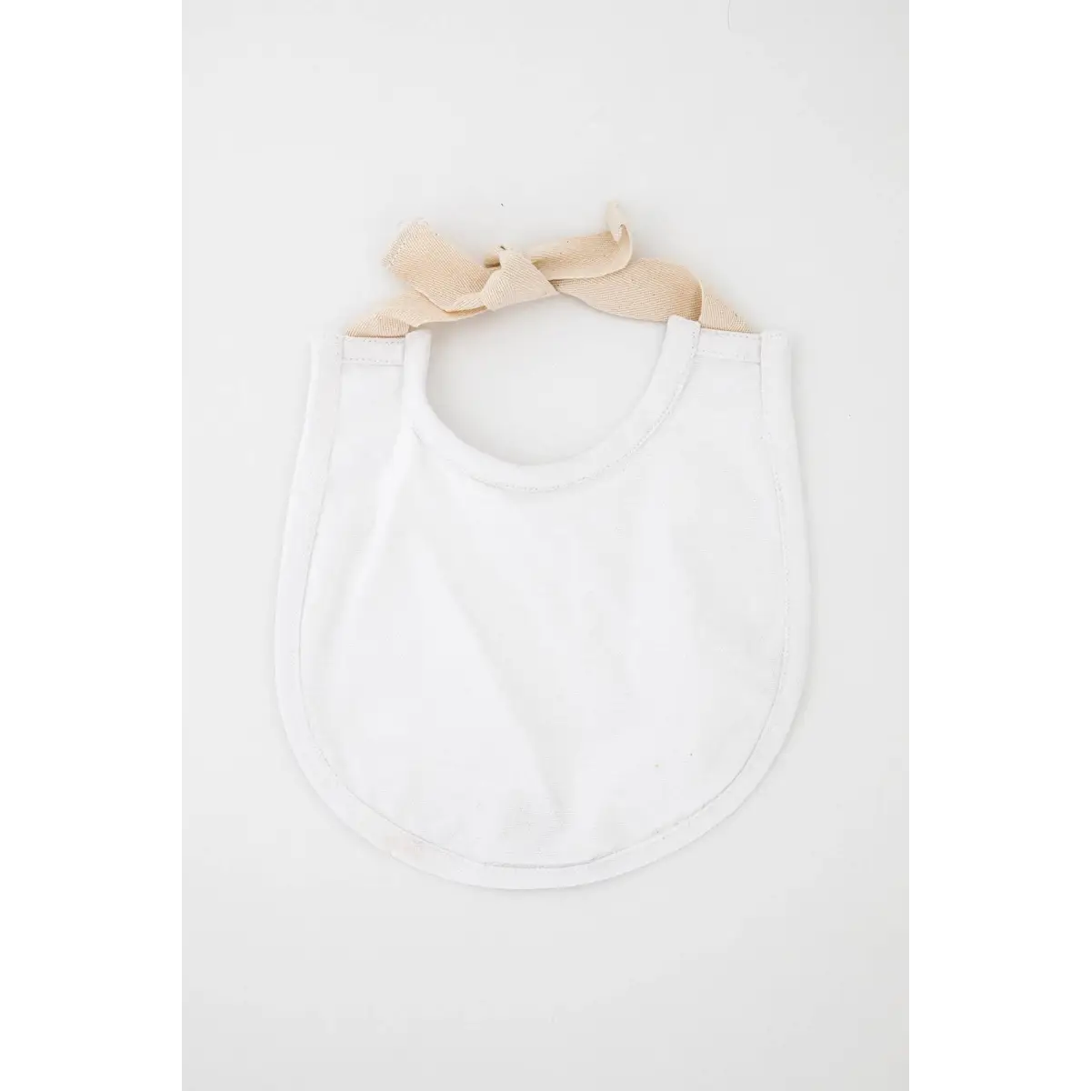 Millworks Collection Baby Bib - White Canvas - Heirloomed Collection