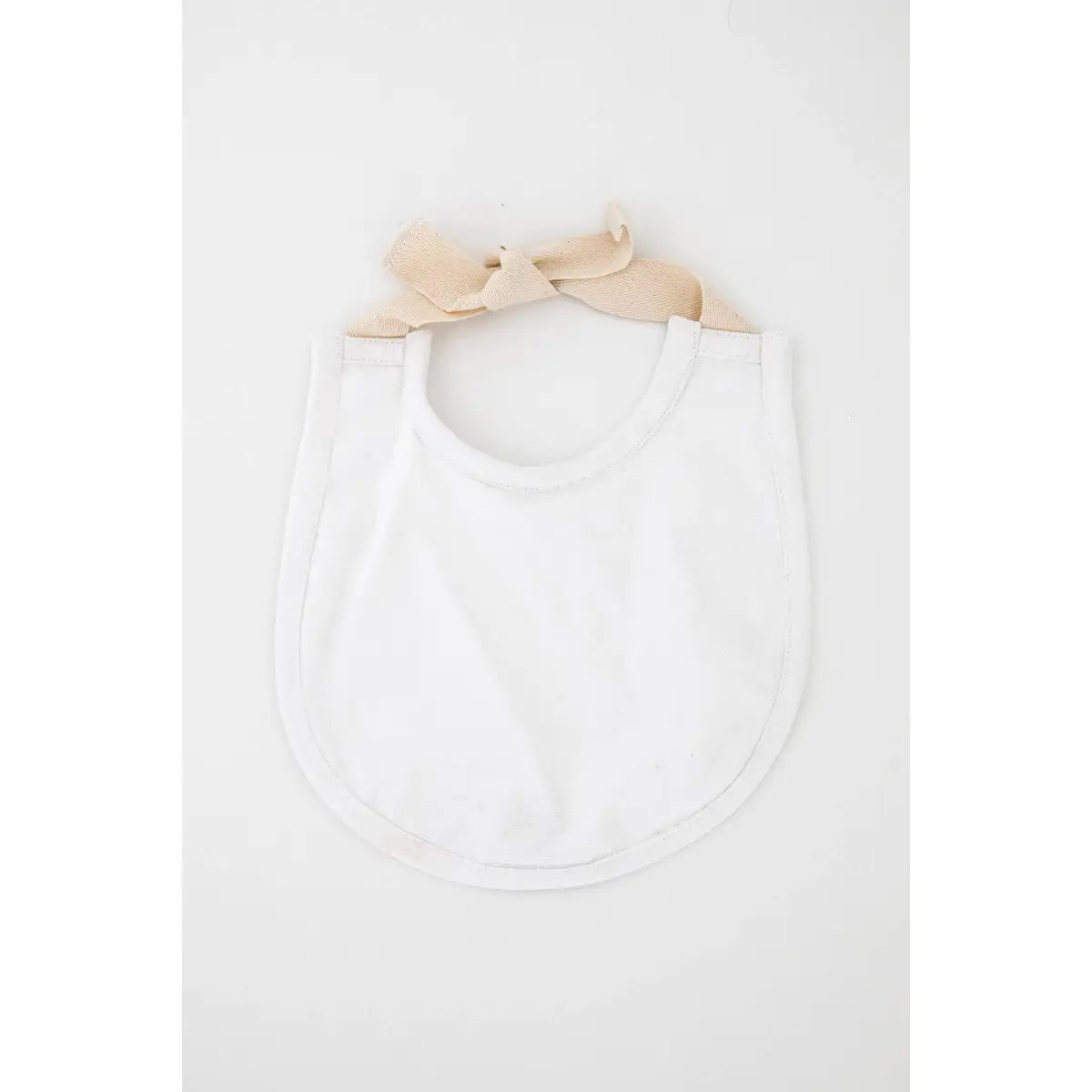 Millworks Collection Baby Bib - White Canvas - Heirloomed Collection