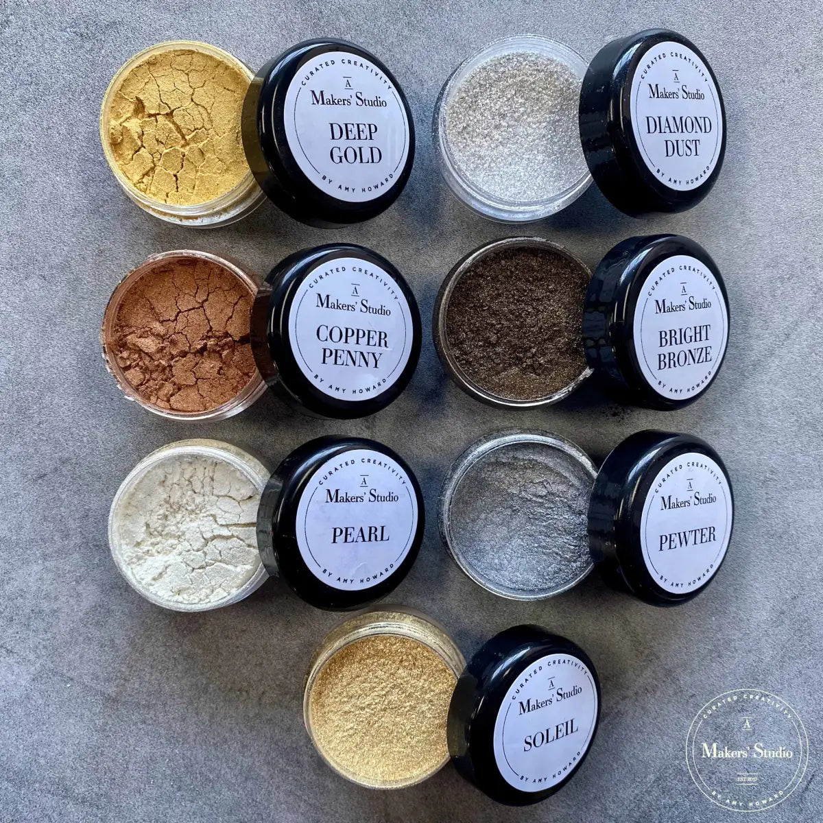 Mini Mica Powder Bundle - Pack of 7 Colors - Amy Howard At Home