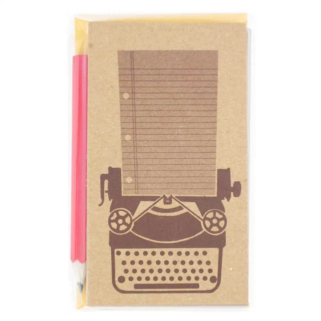 Mini Typewriters Notecards Set of 6 with Pencil - The Regional Assembly of Text