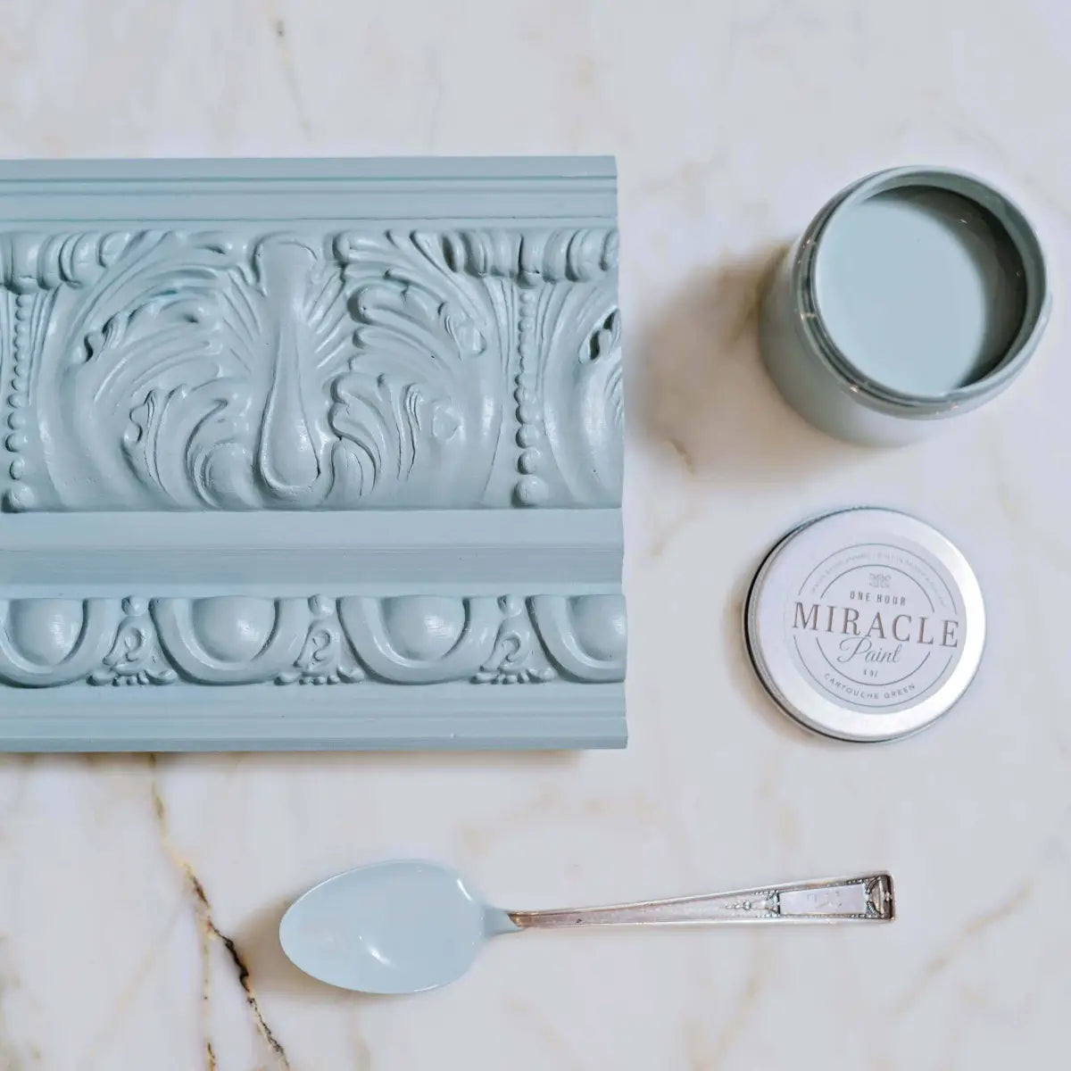 Miracle Paint - Cartouche Green 4oz Sample - Amy Howard At Home