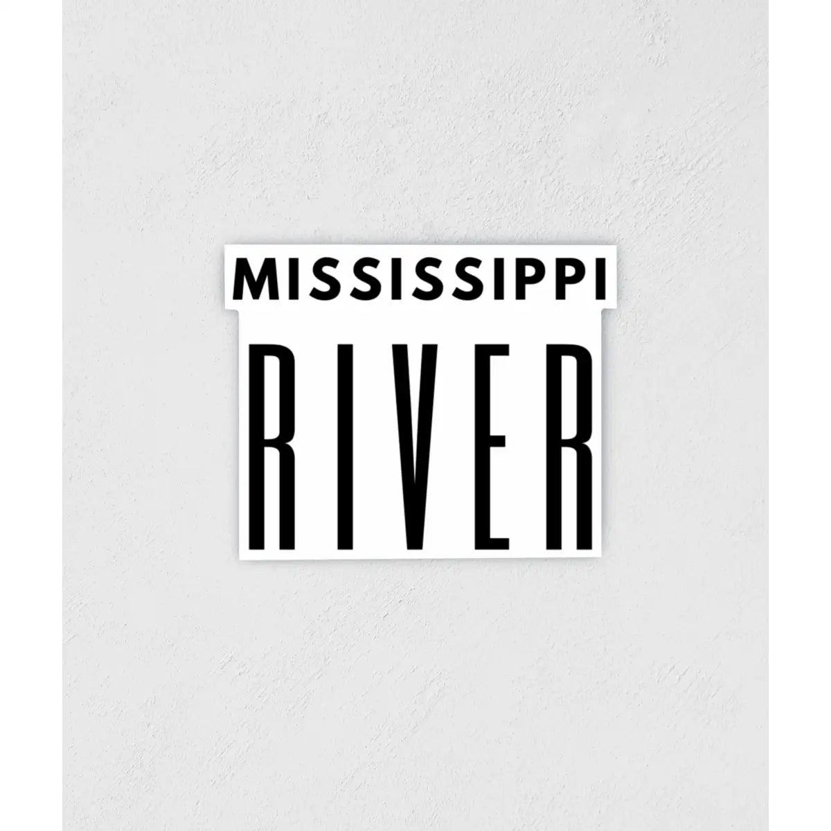 Mississippi River Waterproof Sticker - Little Rocks Design