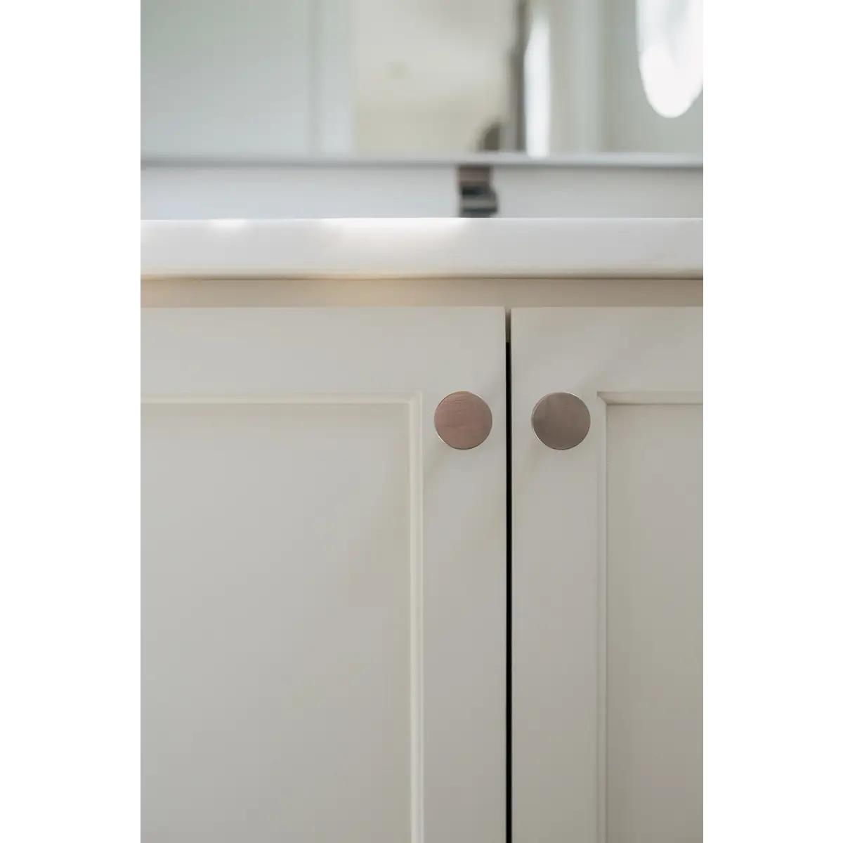 Modern Round Cabinet Dresser Knob Nickel - Ave Home