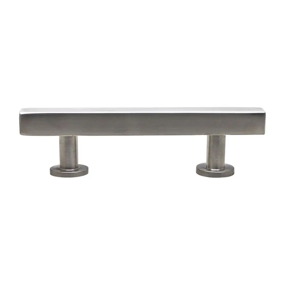 Modern Square Bar Cabinet Dresser Pull Nickel - Ave Home