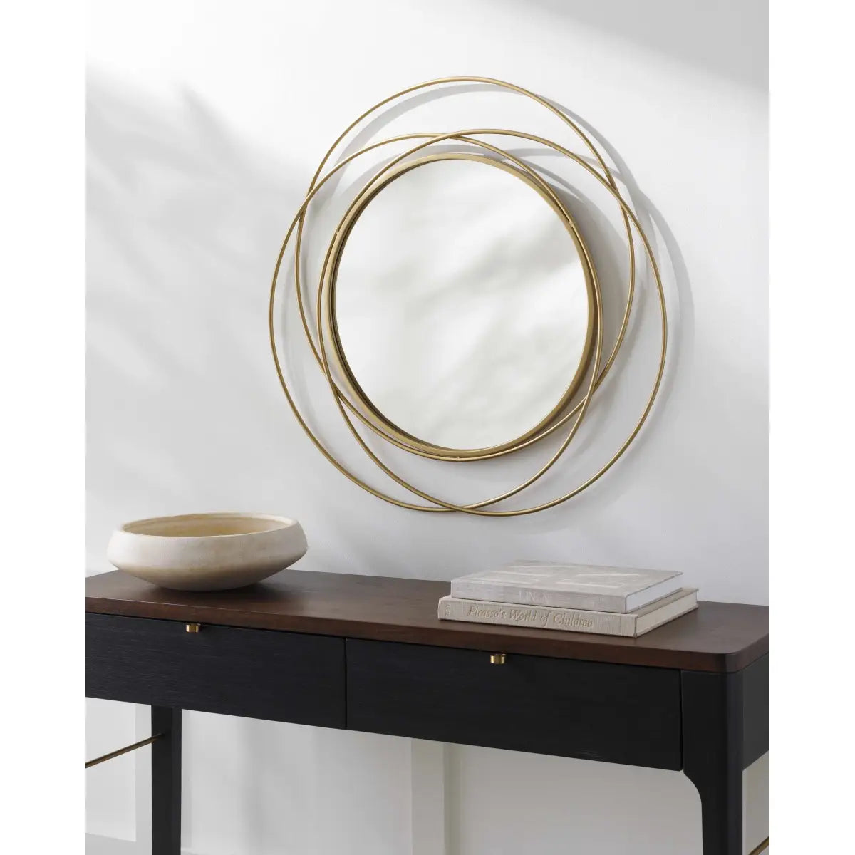 Monamon Round Rattan Mirror - Boutique Rugs