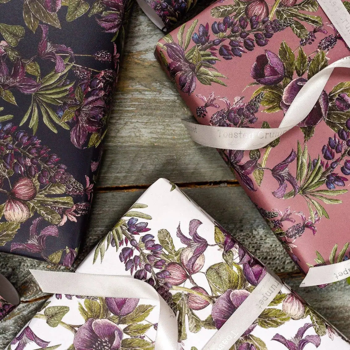 Mulberry Gift Wrap - Set of 3 Sheets - Toasted Crumpet (US Duties Paid)