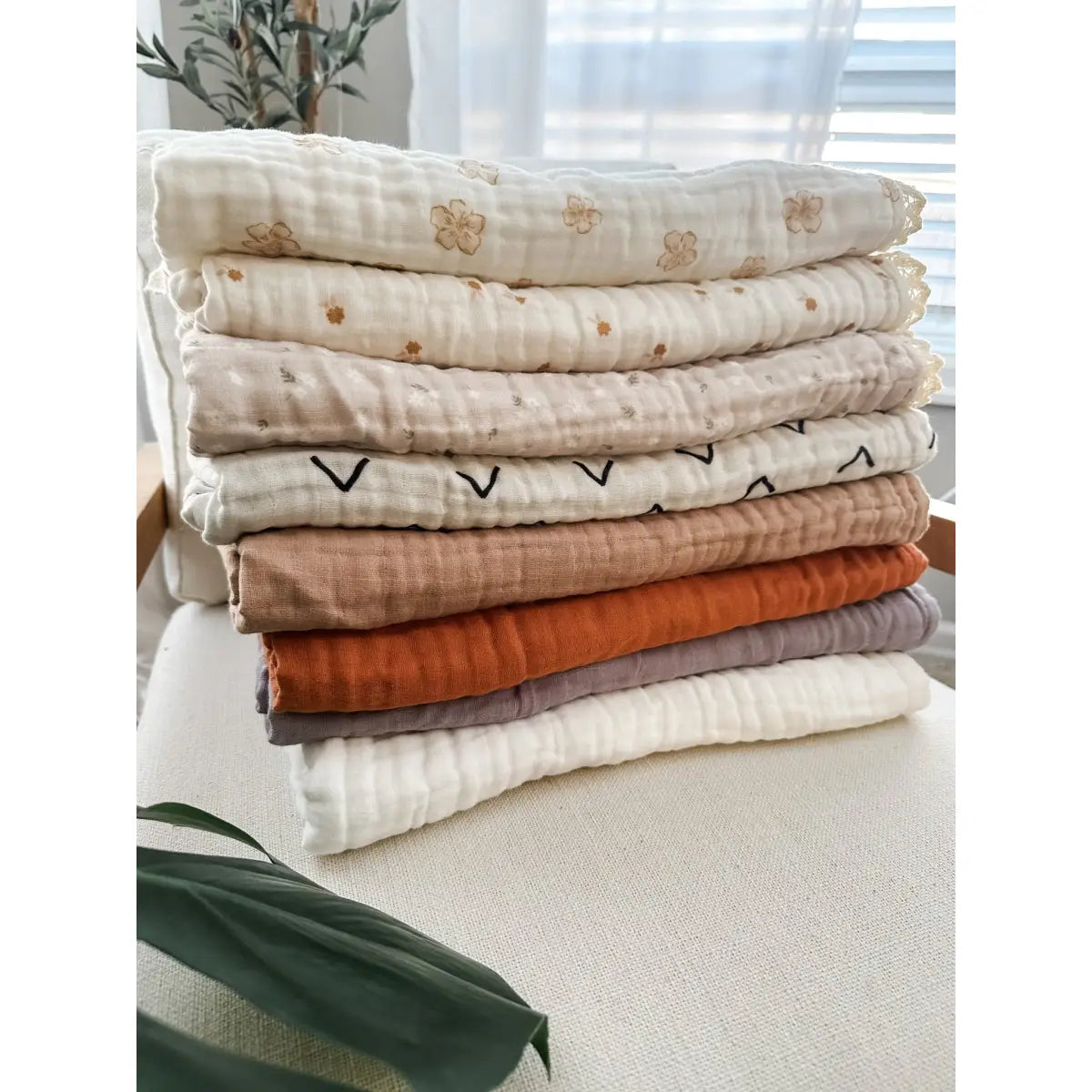 Muslin 6-Layer Blanket - Dusty Violet - Harp Angel Boutique