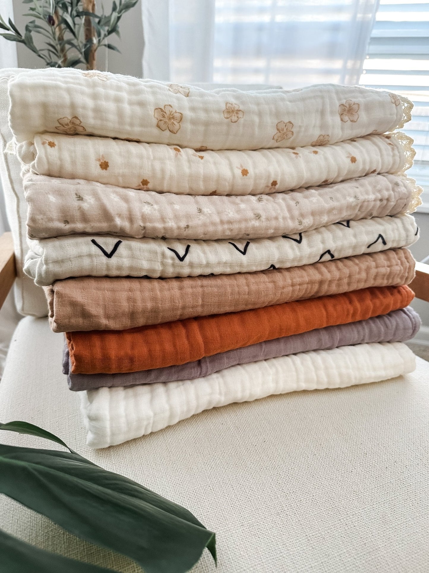 Muslin 6-Layer Blanket - Copper - Harp Angel Boutique