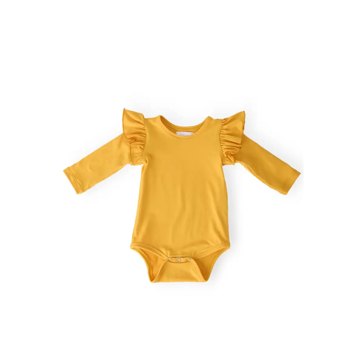 Mustard L/S Flutter Bodysuit - Mila & Rose ®