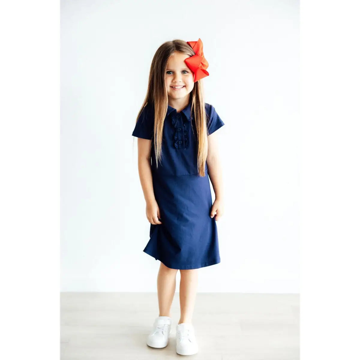 Navy Blue Polo Dress - Mila & Rose ®