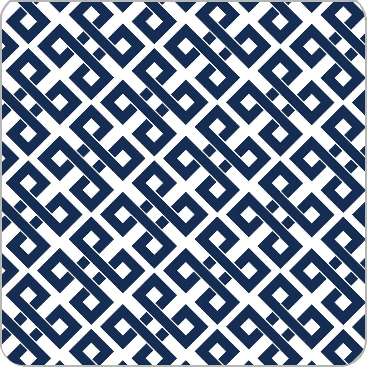 Navy Diamonds Paper Coasters Set of 20 - WH Hostess Social Stationery