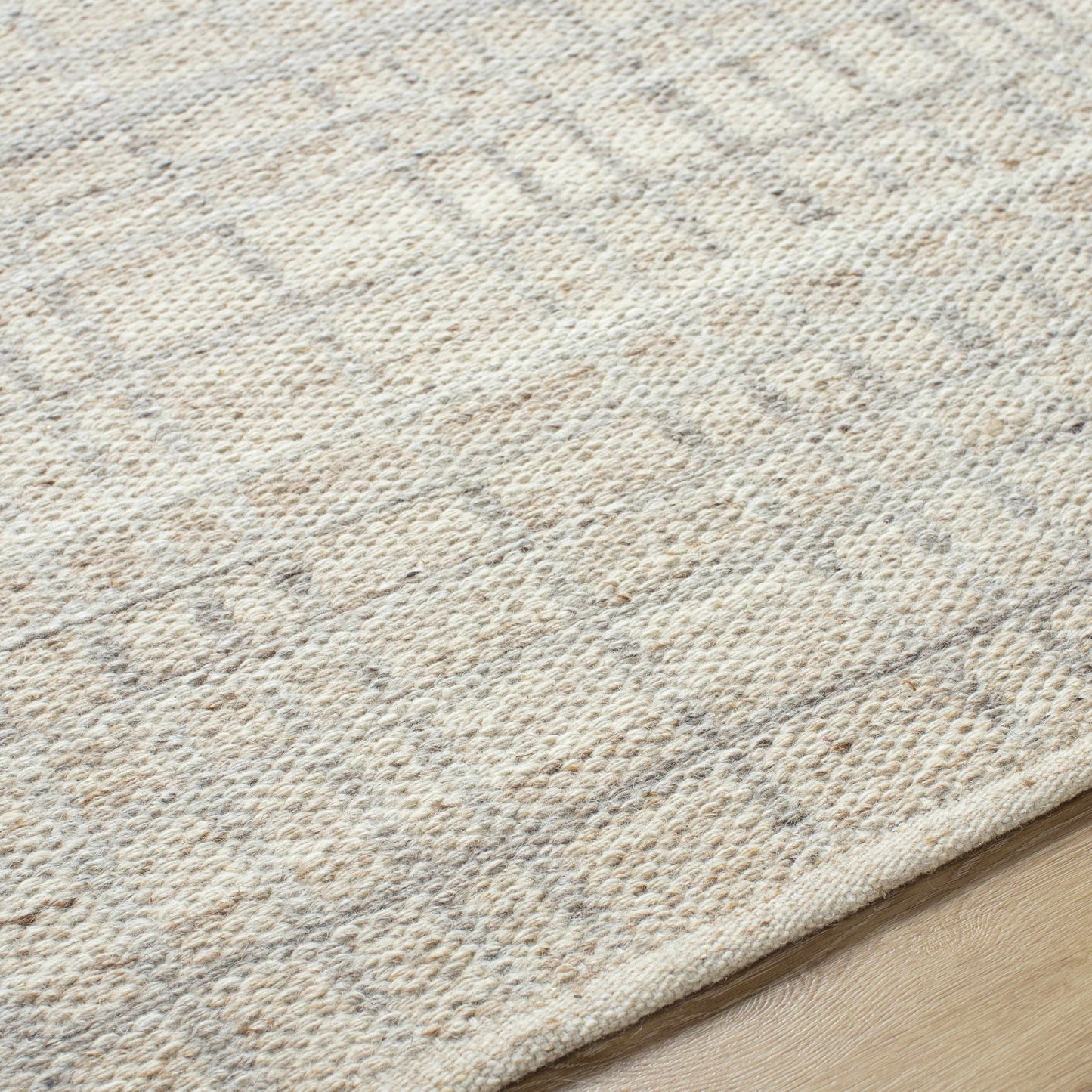 Beige Natural Wool Area Rug - 8’10’’ x 12’ Rectangle - Boutique Rugs