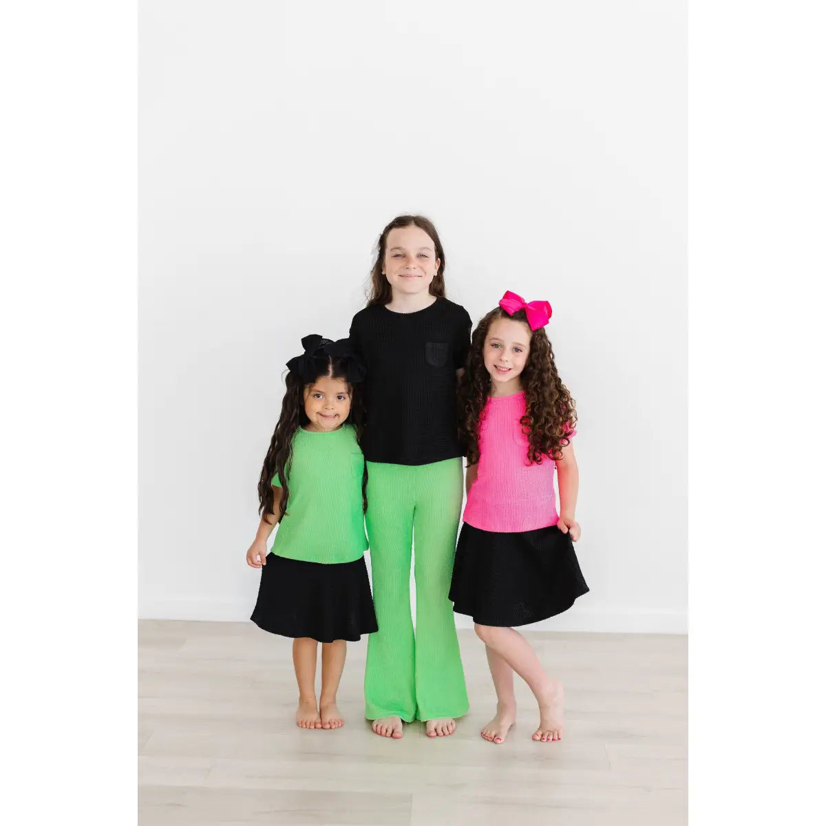 Neon Pink Scrunchy Pocket Tee - Mila & Rose ®