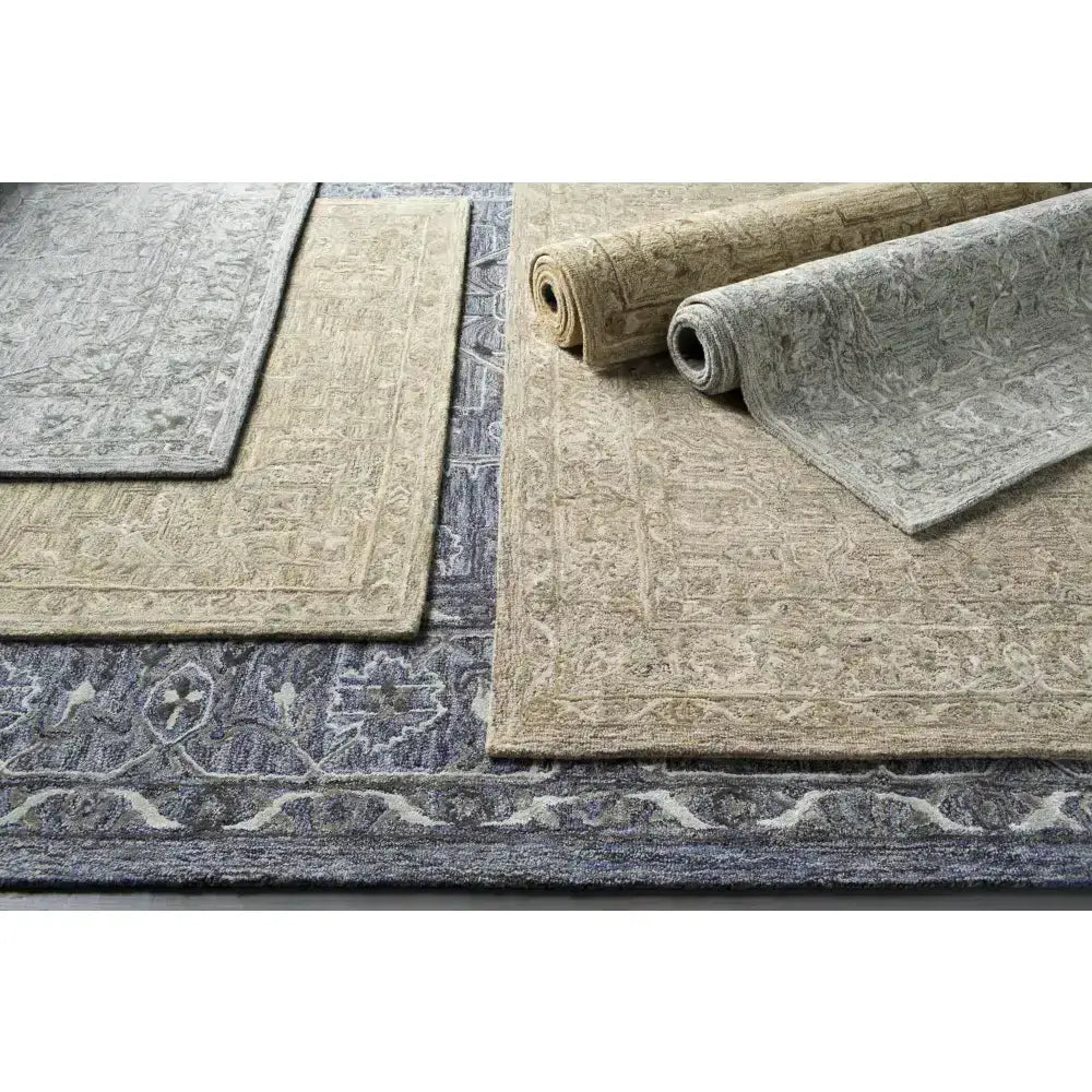 Neutral Wool Blend Area Rug - Boutique Rugs