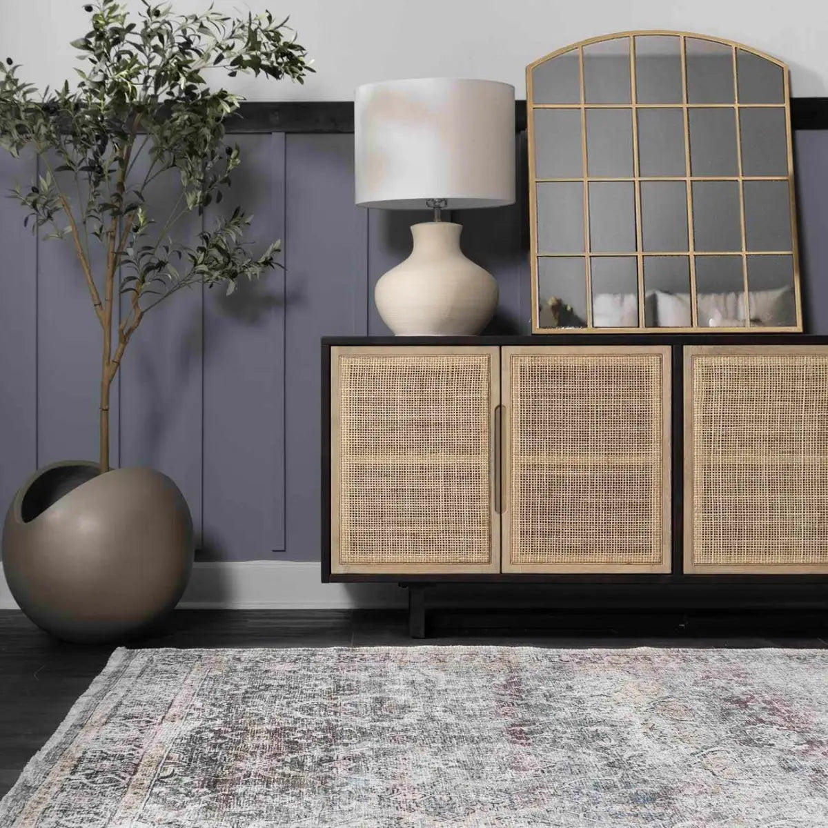Olive Holi Washable Area Rug - Boutique Rugs