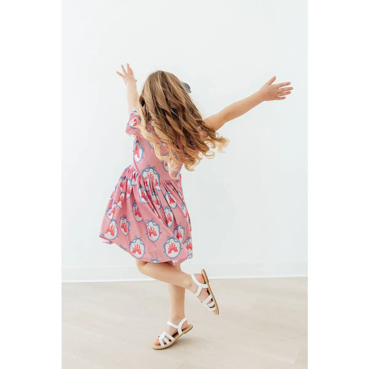 Flutter Sleeve Twirl Dress - Once Upon a Castle - Storybook Princess - Mila & Rose ®